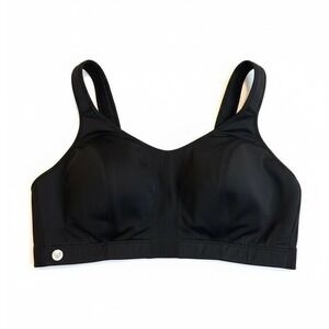 LIVI ACTIVE Black Sports Bra Plus Size Full Support Wirefree Racerback Size 42D